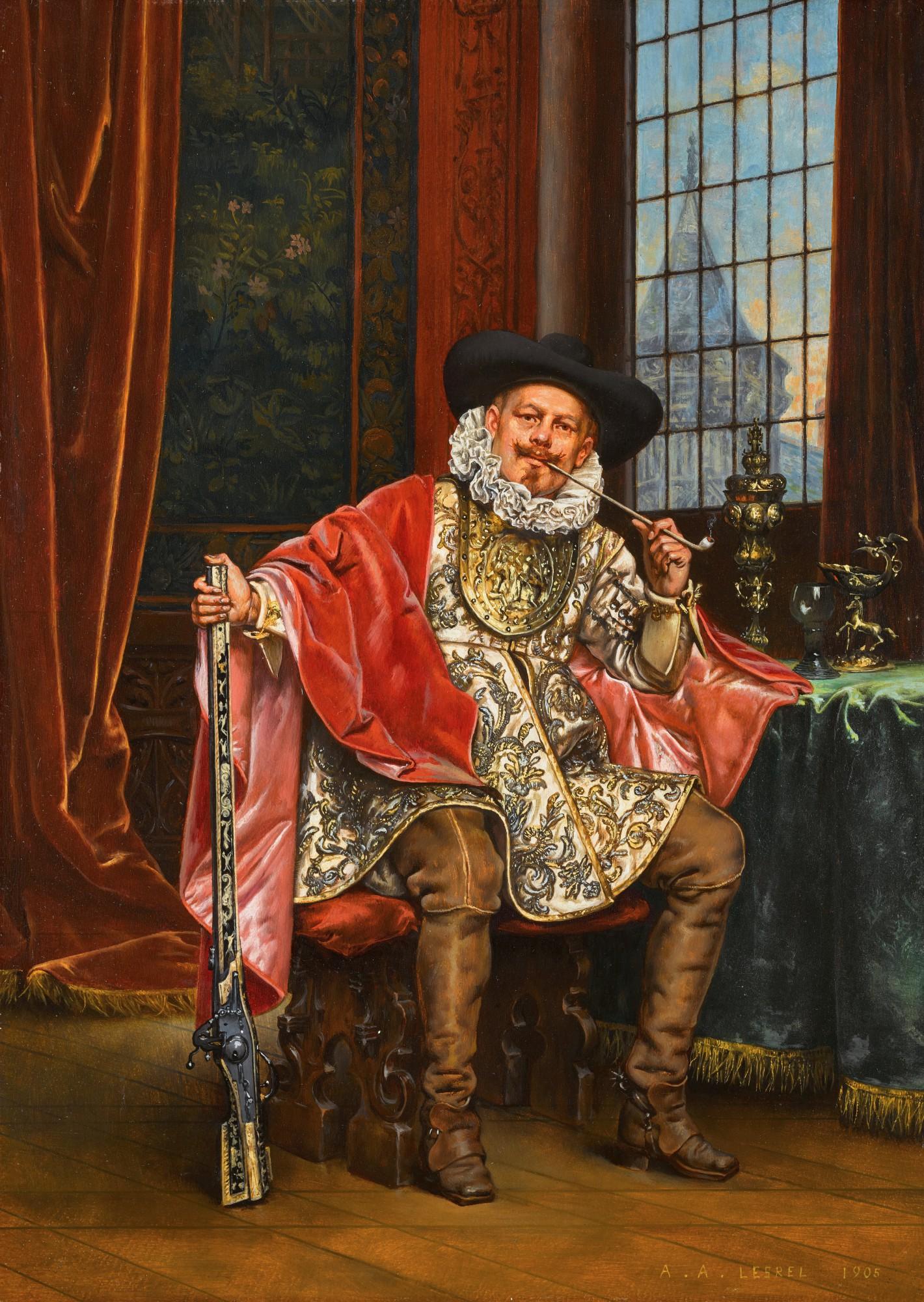 Adolphe Alexandre Lesrel - Une bonne pipe