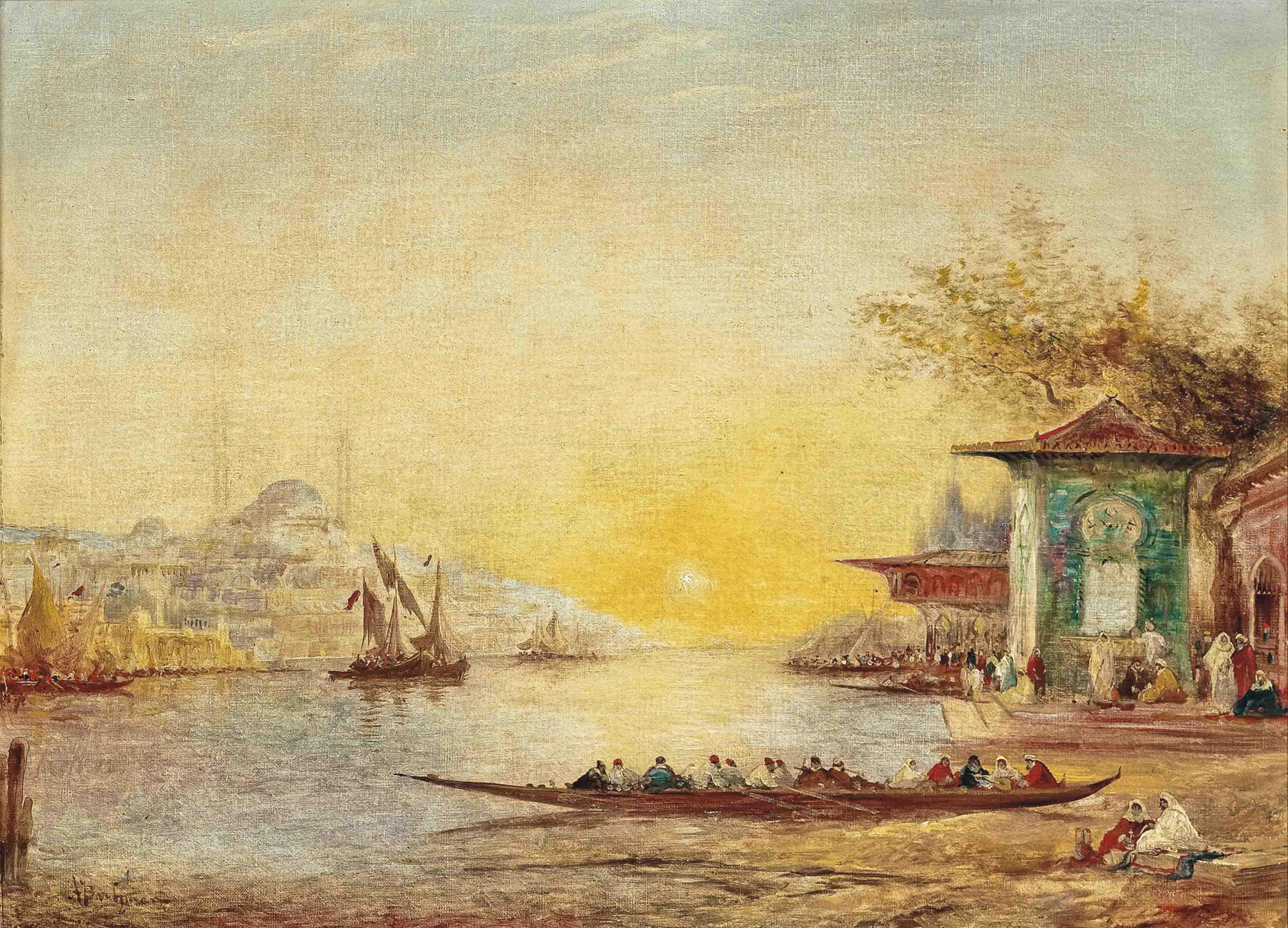Adolphe Bachmann - View of the Golden Horn