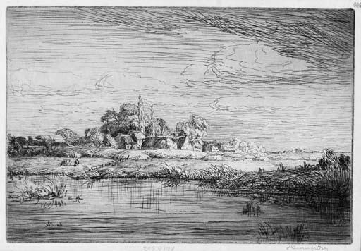 Adolphe Beaufrère - A collection comprising Ferme et Marais Port Louis (M. 08-03); Lavoir de Kervoën (M. 08-02); Nu assis de Profil (M. 05-14); Vache au dessus de la Rivière de Merrien; and two others