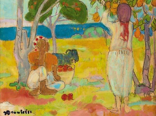 Adolphe Beaufrère - La ceuillette des oranges