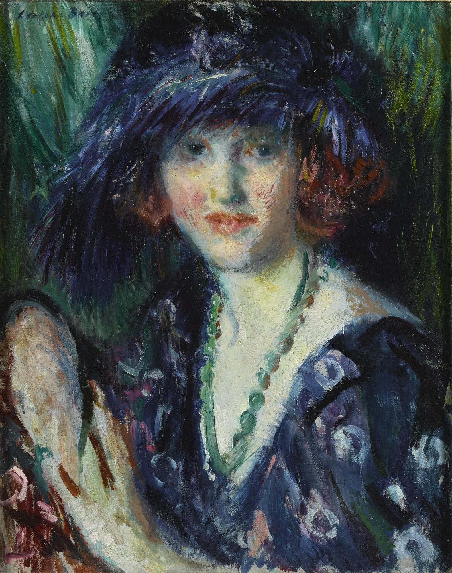 Adolphe Borie - The Blue Feathered Hat
