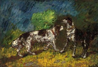 Adolphe Joseph Thomas Monticelli - Fiston et son compagnon