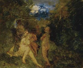 Adolphe Joseph Thomas Monticelli - Les Trois Grâces