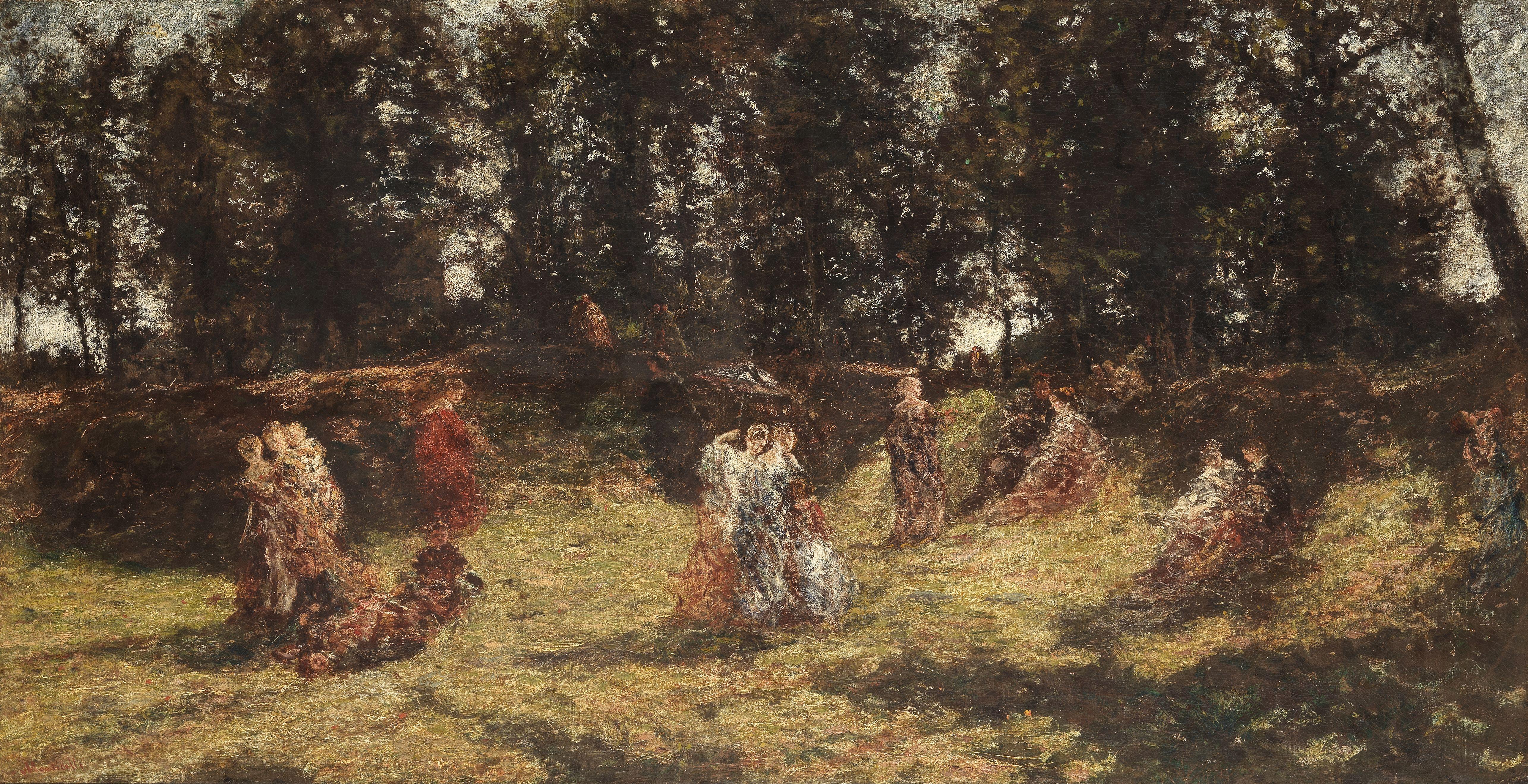 Adolphe Joseph Thomas Monticelli - Light and shade