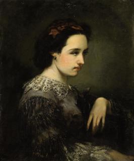 Adolphe Joseph Thomas Monticelli - Portrait Présumé De Madame Viola