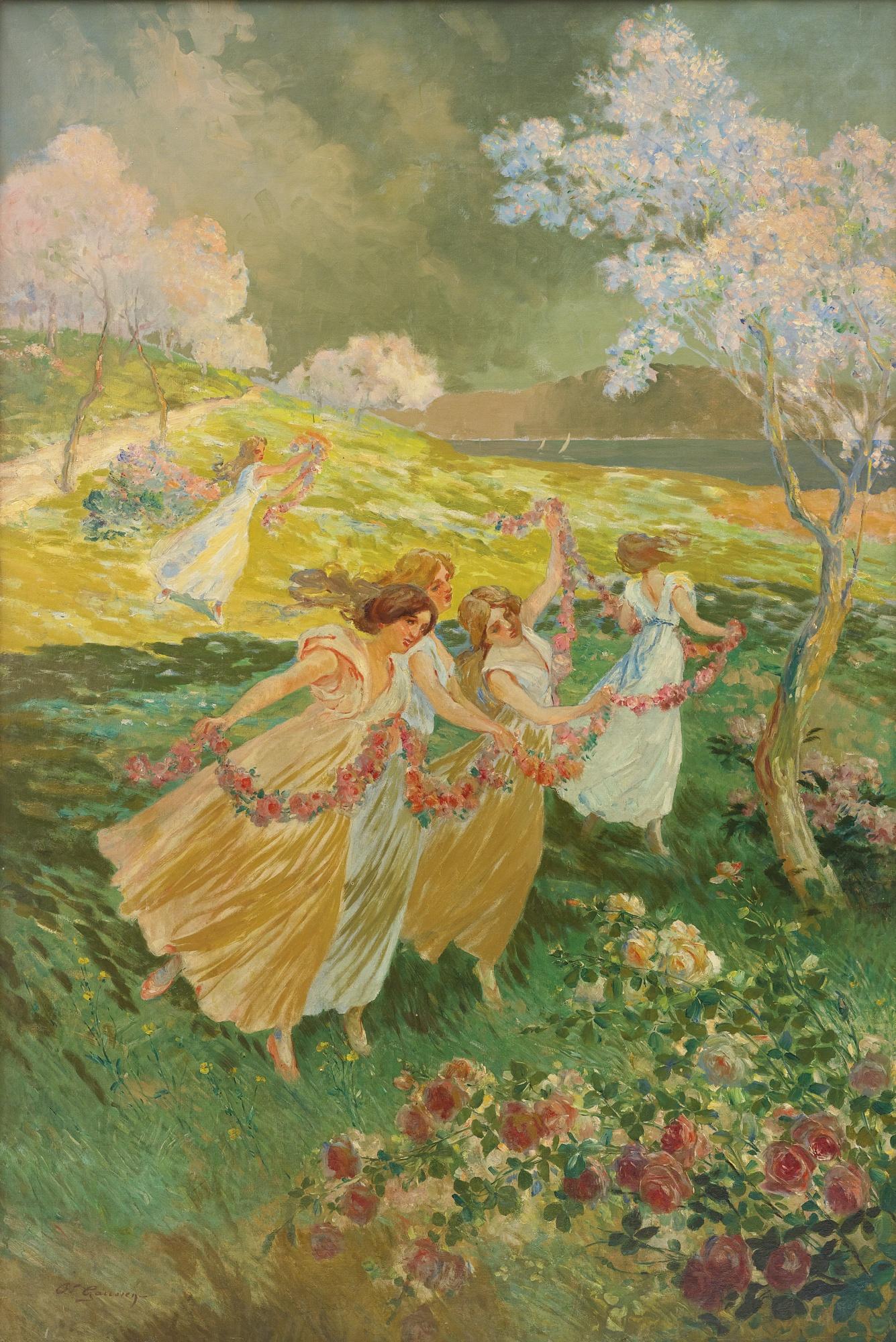 Adolphe-Louis Gaussen - Danse De Printemps