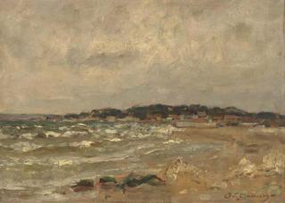 Adolphe-Louis Gaussen - La plage