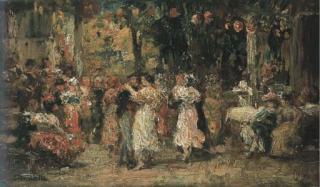 Adolphe Monticelli - Au ball