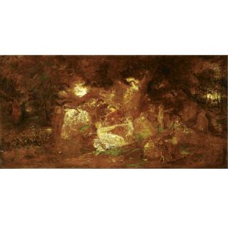 Adolphe Monticelli - French Dans Le Jardin