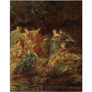 Adolphe Monticelli - French Festivité - Le Symposium