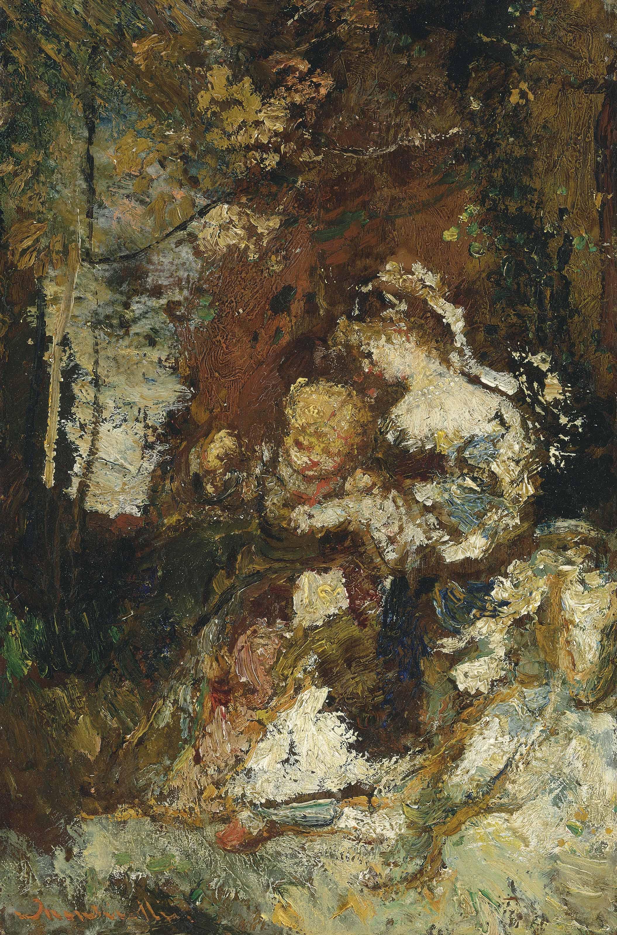 Adolphe Monticelli - La Leçon