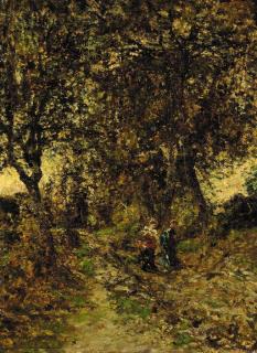 Adolphe Monticelli - Promenade En Forêt