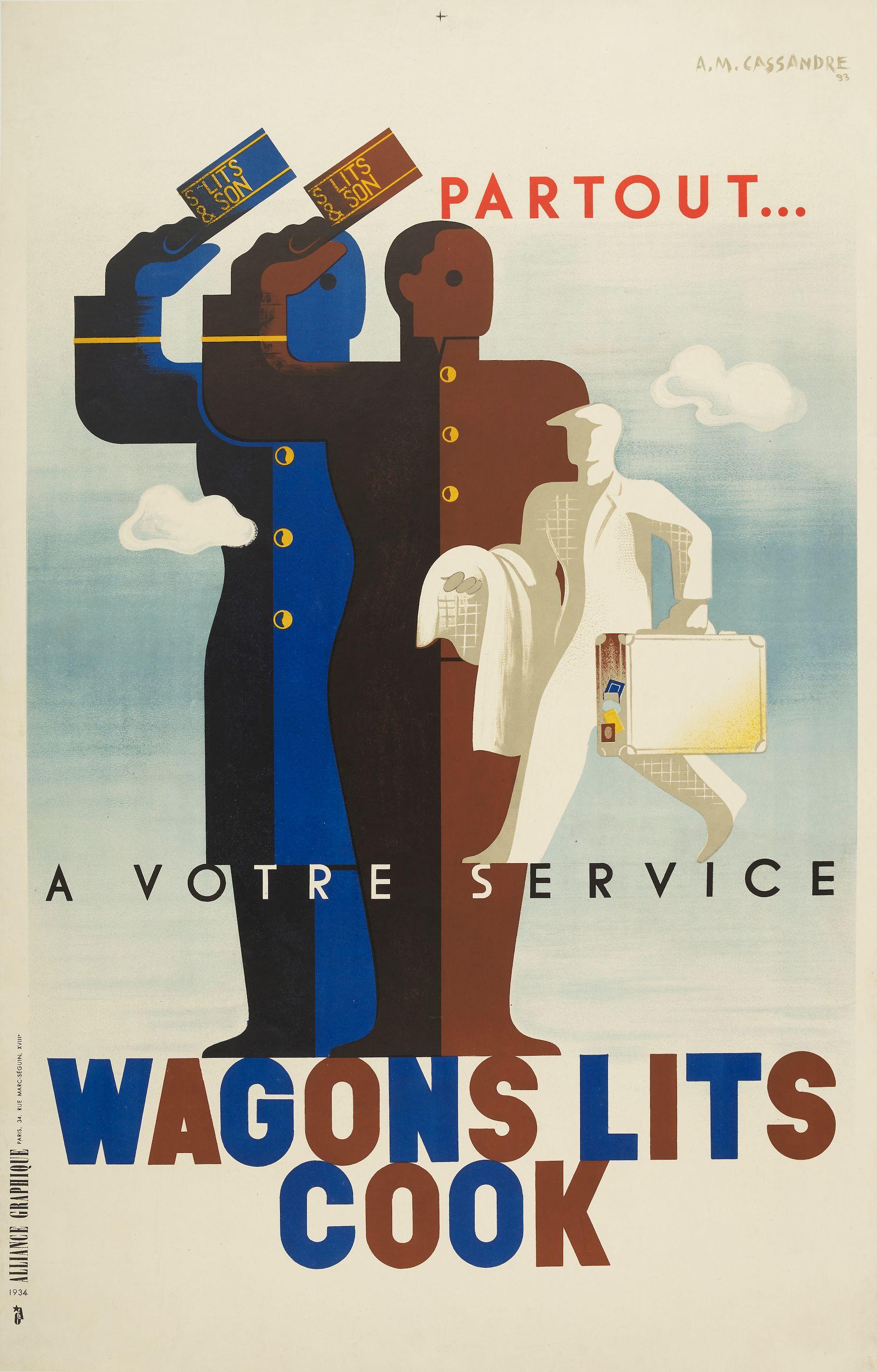 Adolphe Mouron Cassandre - Wagons Lits Cook