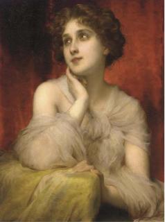 Adolphe Piot - A pensive beauty