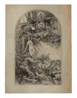 Adolphe Rudolph Hiremy-Hirschl - Project for an allegory