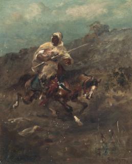 Adolphe Schreyer - An Arab horseman