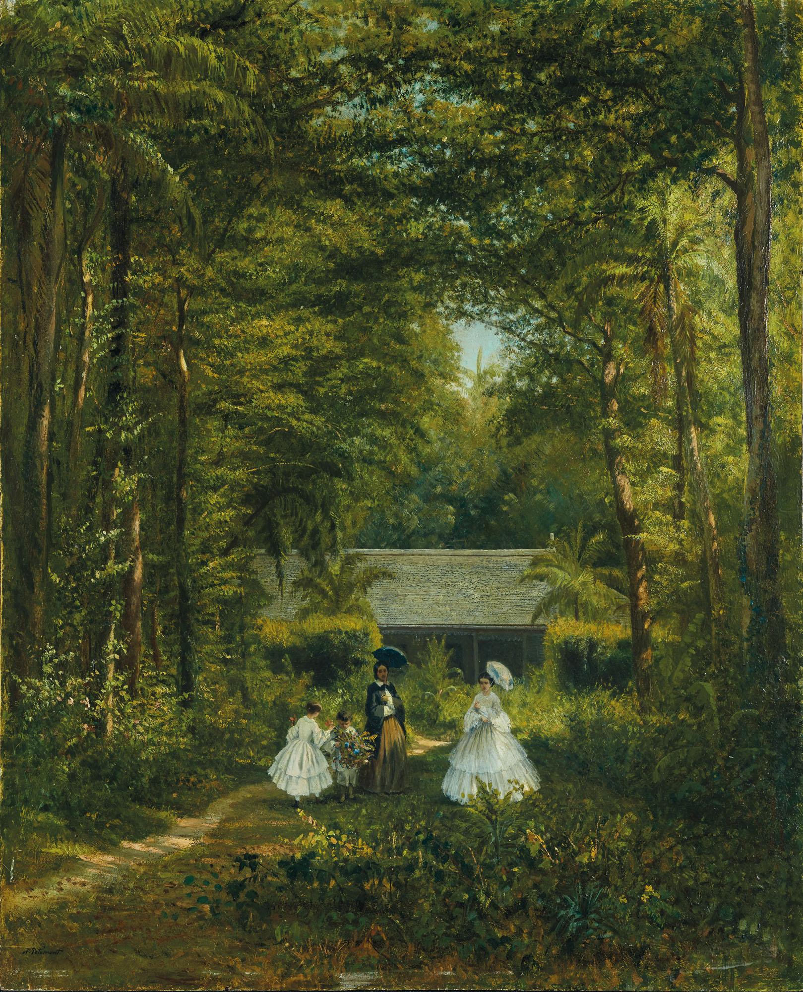 Adolphe Théodore Jules Martial Potémont - Promenade au parc