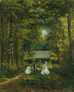 Adolphe Théodore Jules Martial Potémont - Promenade au parc