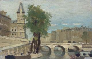 Adolphe Valette - Le Pont Neuf; and Le statue de Henri IV au Pont Neuf