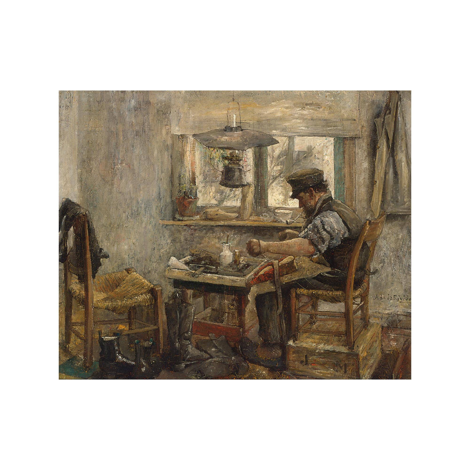 Adriaan de la Rivière - A Cobbler At Work