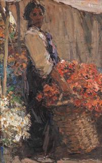 Adriaan Hendrik Boshoff - Cape flower seller