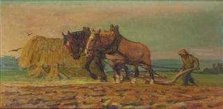 Adriaan Herman Gouwe - A plough-team