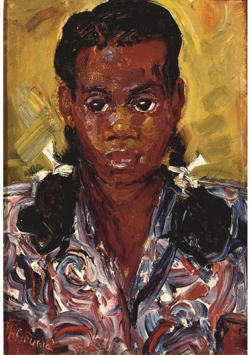 Adriaan Herman Gouwe - A Tahitian girl