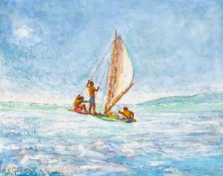 Adriaan Herman Gouwe - Sailing in Tahiti