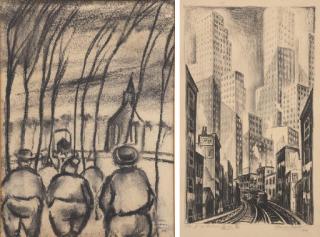 Adriaan Lubbers - Farmers going to church