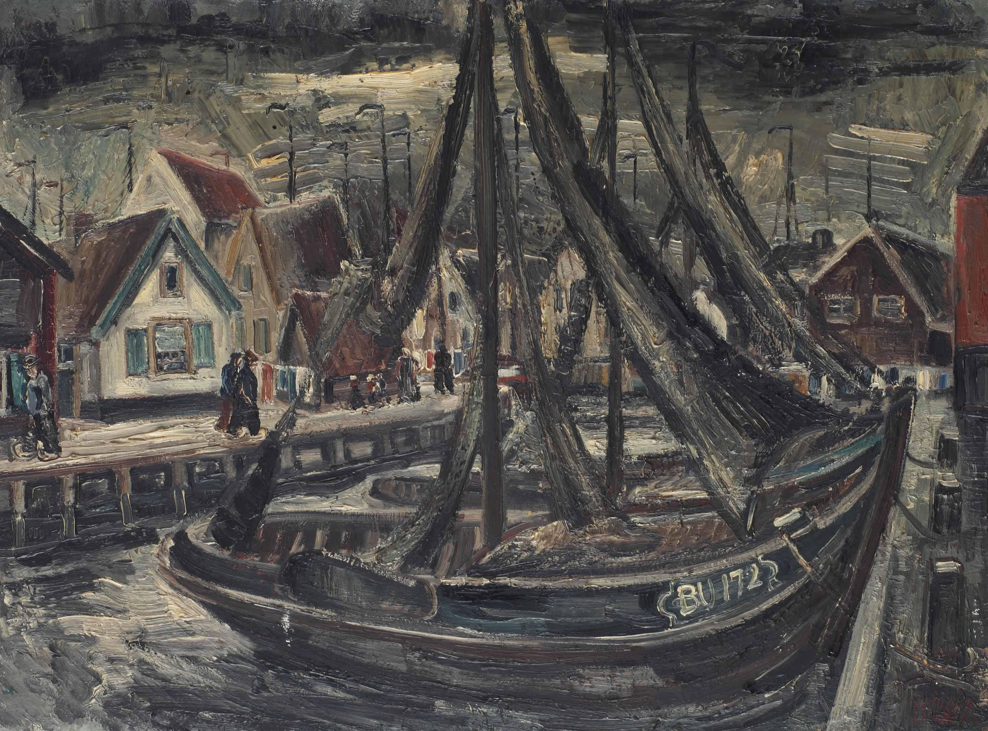 Adriaan Lubbers - The harbour of Bunschoten