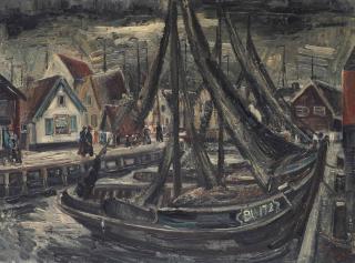 Adriaan Lubbers - The harbour of Bunschoten