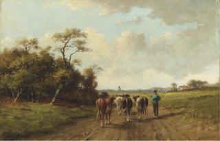 Adriaan Marinus Geyp - Leading the cattle to the pasture