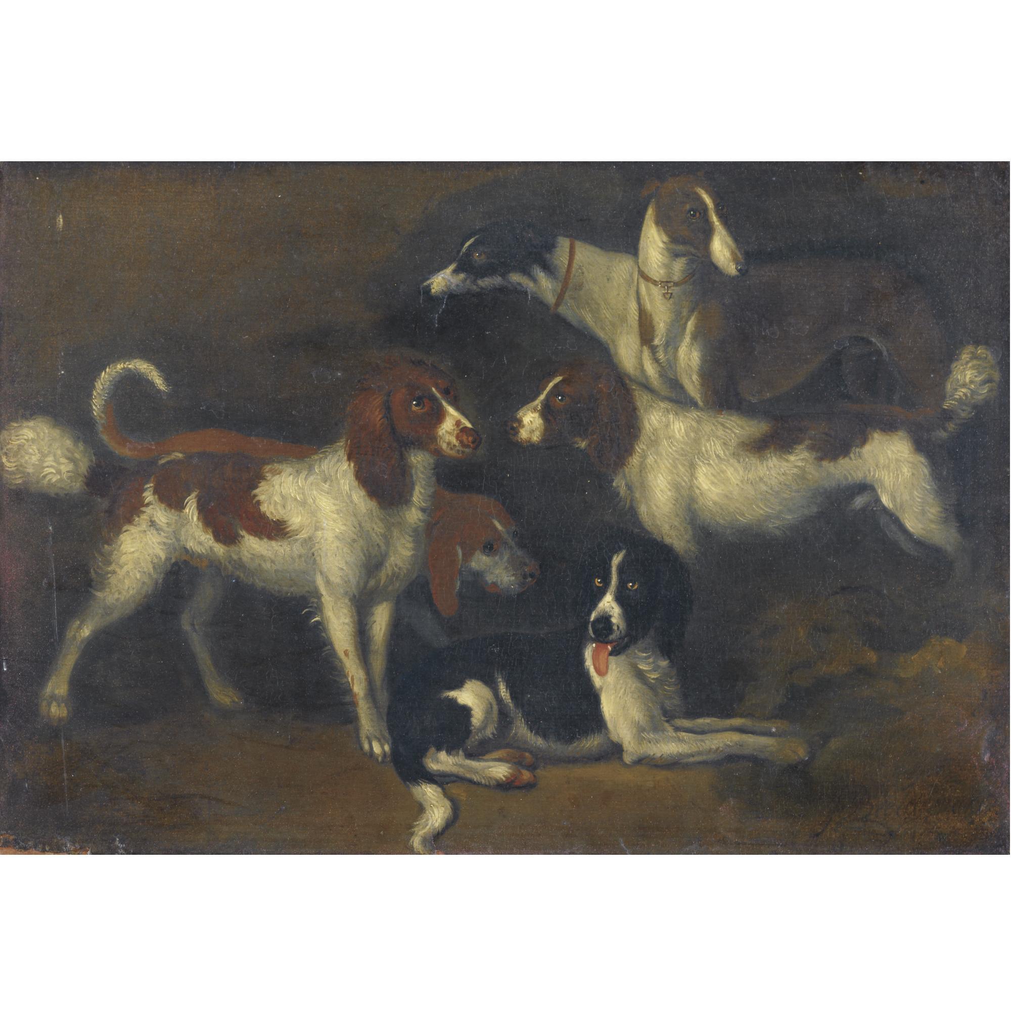 Adriaen Beeldemaker - Study Of Dogs
