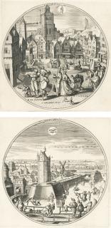 Adriaen Collaert - 12 Bll.: Die zwölf Monate (im Rund)