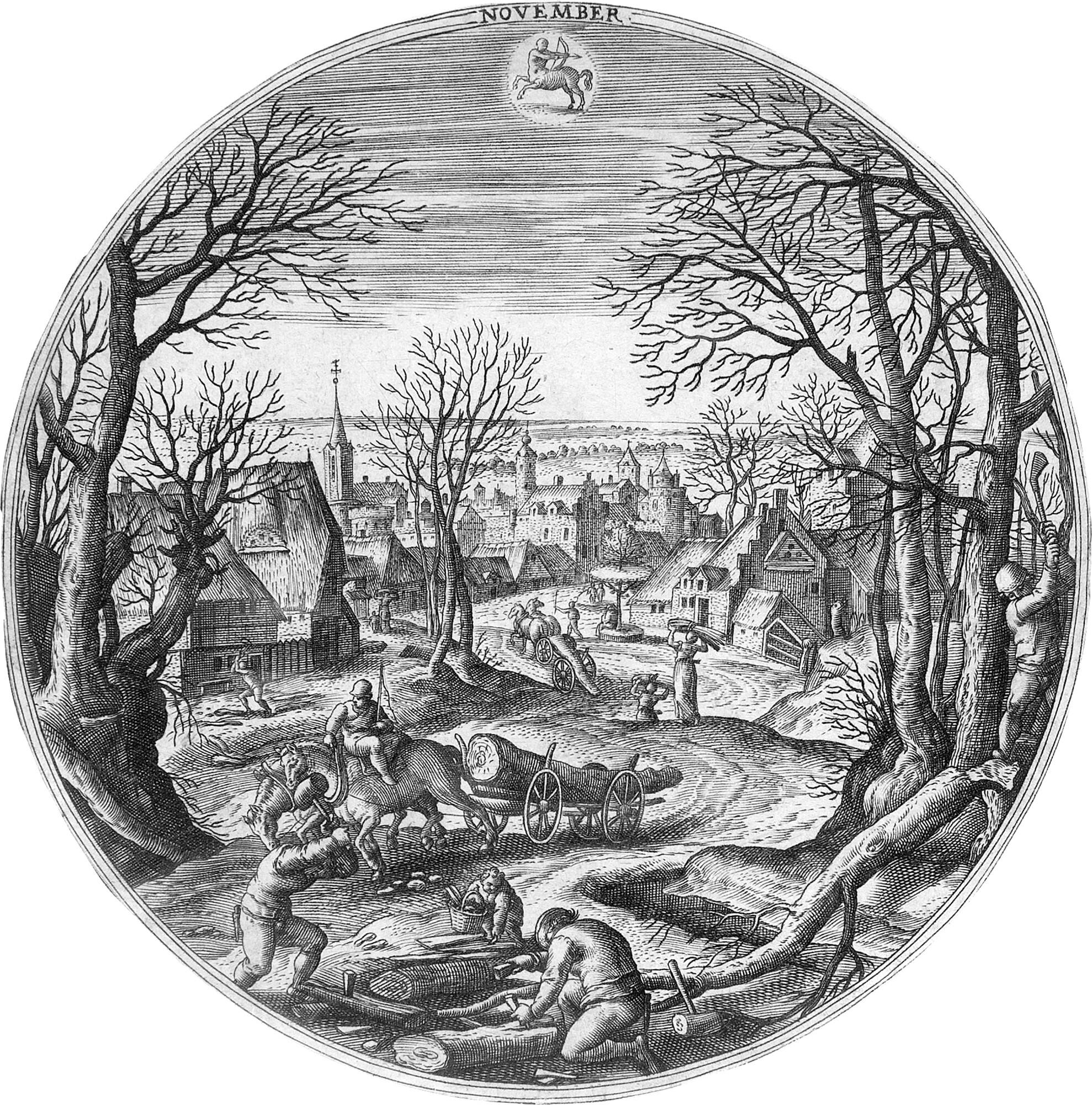 Adriaen Collaert - Der Monat November.