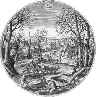 Adriaen Collaert - Der Monat November.