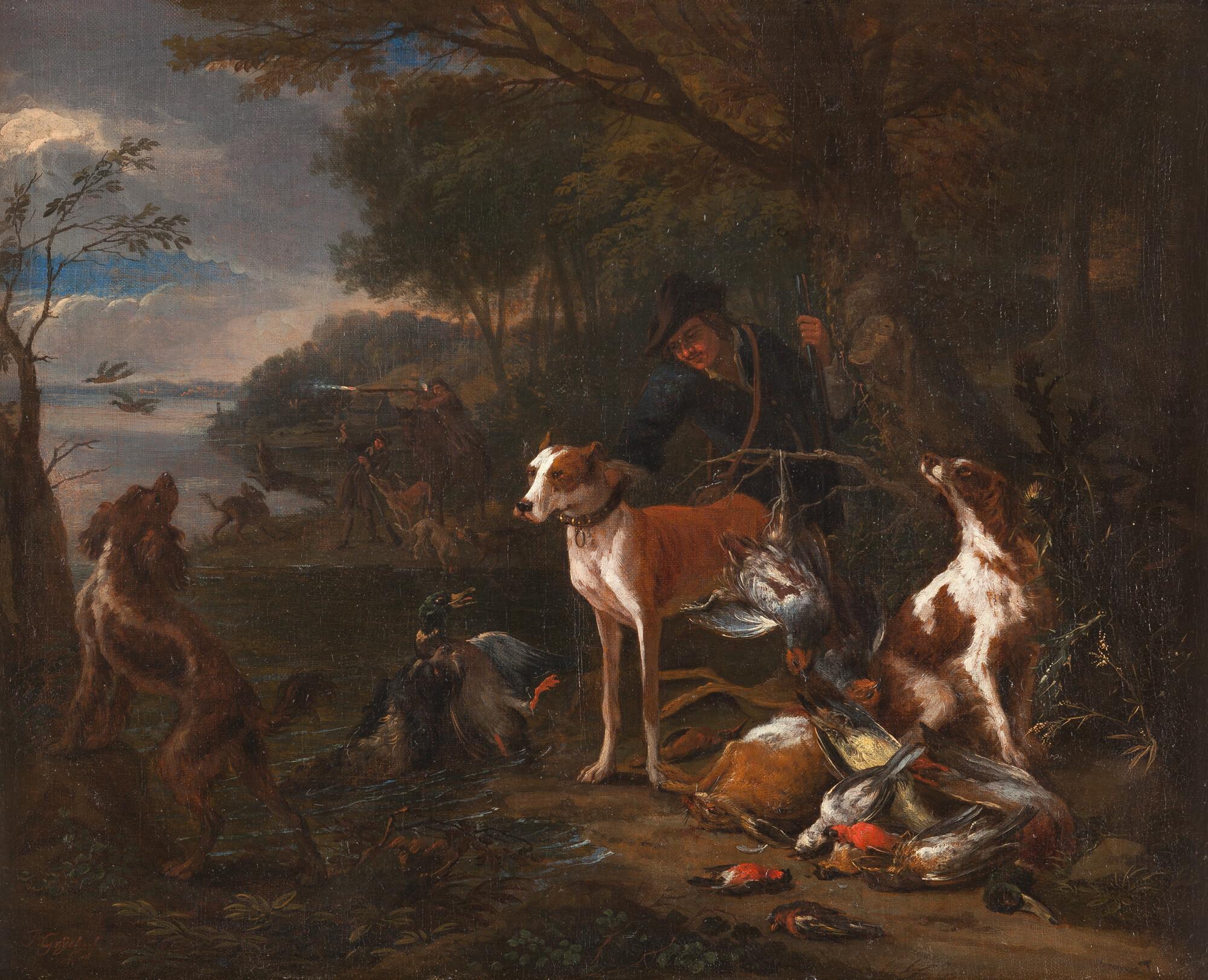 Adriaen de Gryeff - Bei der Jagd