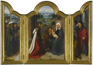 Adriaen Isenbrant - A Triptych: The Adoration Of The Magi