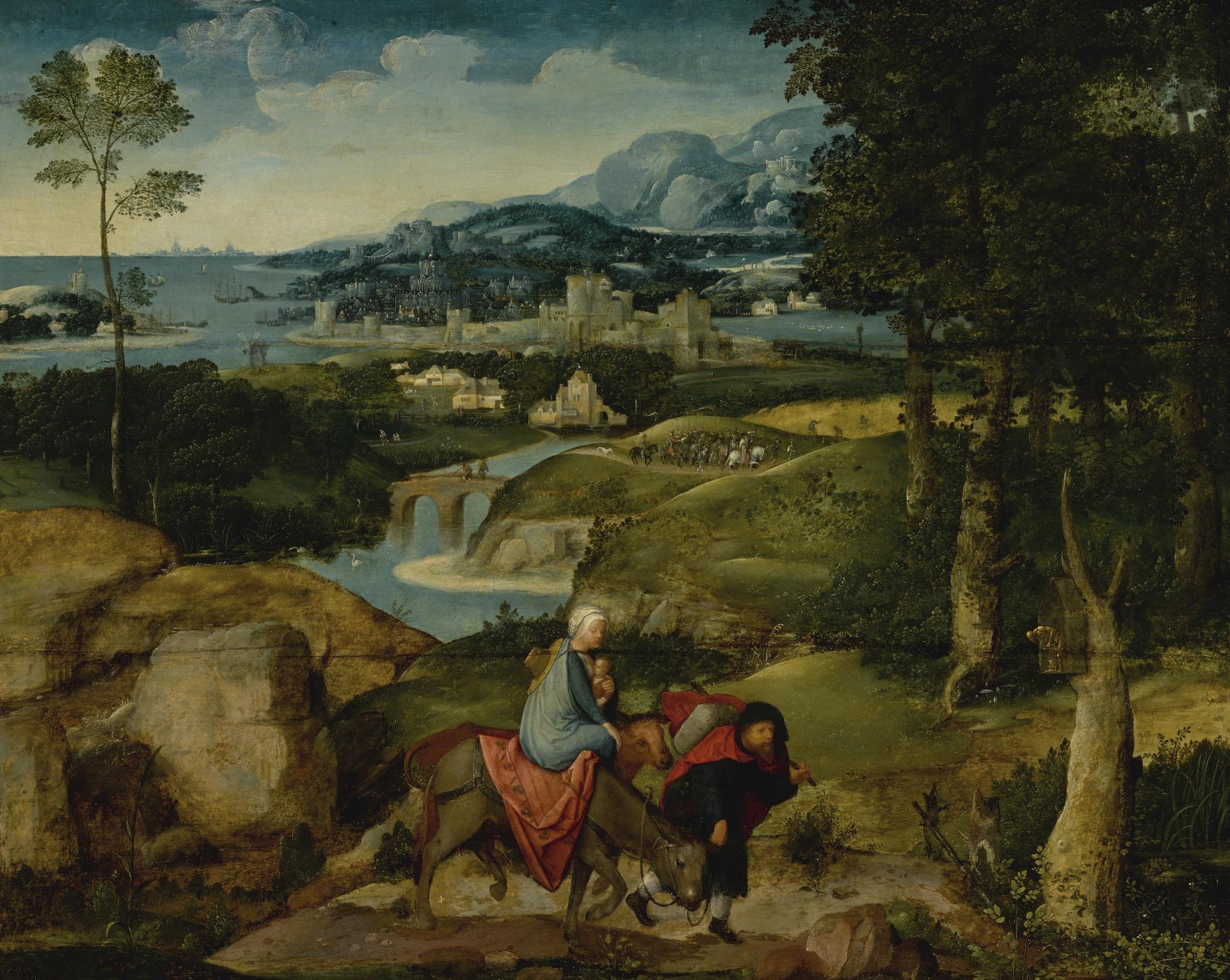 Adriaen Isenbrant - The Flight Into Egypt