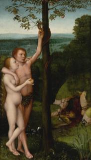 Adriaen Isenbrant - The Temptation Of Adam And Eve