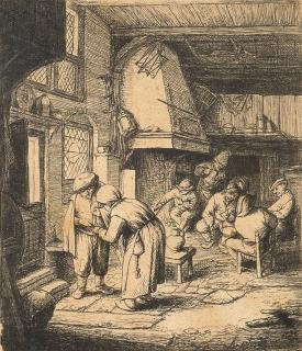 Adriaen Jansz. van Ostade - A Group of four etchings