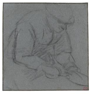 Adriaen Jansz. Van Ostade - Half-Length Study Of A Figure, Possiby Cooking