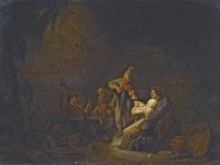 Adriaen Jansz. Van Ostade - Peasants Playing Music In A Cottage