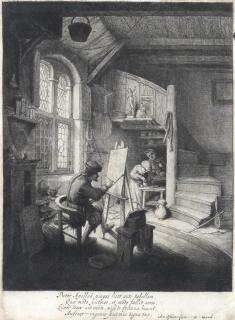 Adriaen Jansz. van Ostade - The Painter at his easel