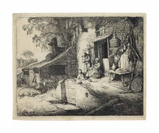 Adriaen Jansz. Van Ostade - The Woman spinning