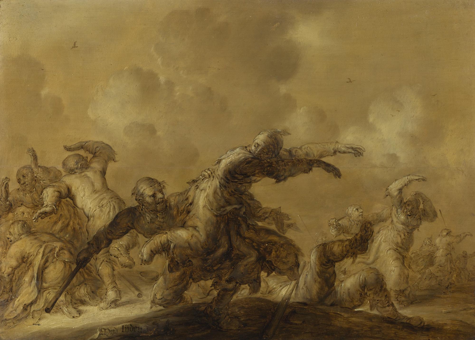 Adriaen Pietersz. van de Venne - A Fight Between Beggars