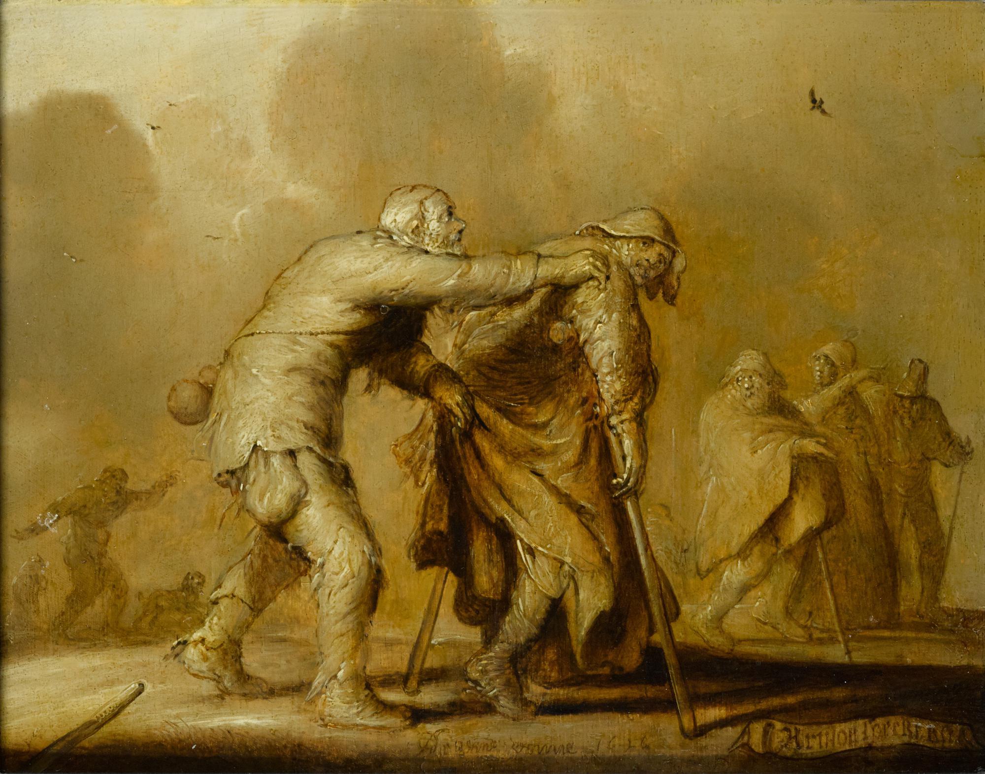Adriaen Pietersz. Van De Venne - Armoe Soeckt List: Poverty Leads To Cunning
