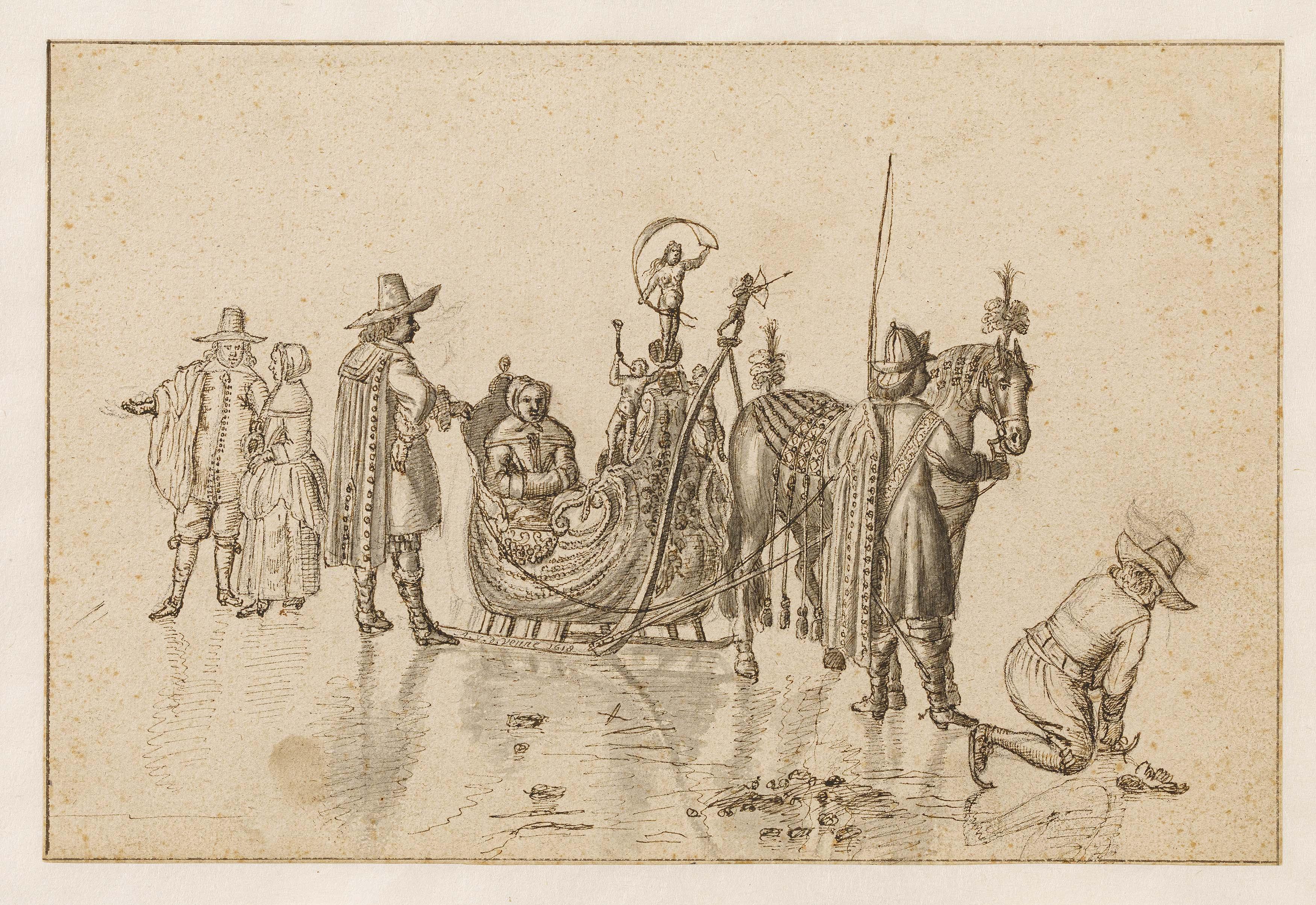 Adriaen Pietersz. Van De Venne - Eisvergnügen.