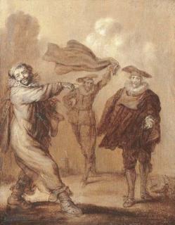 Adriaen Pietersz. Van Der Venne - Malle Wijsheyt: en brunaille