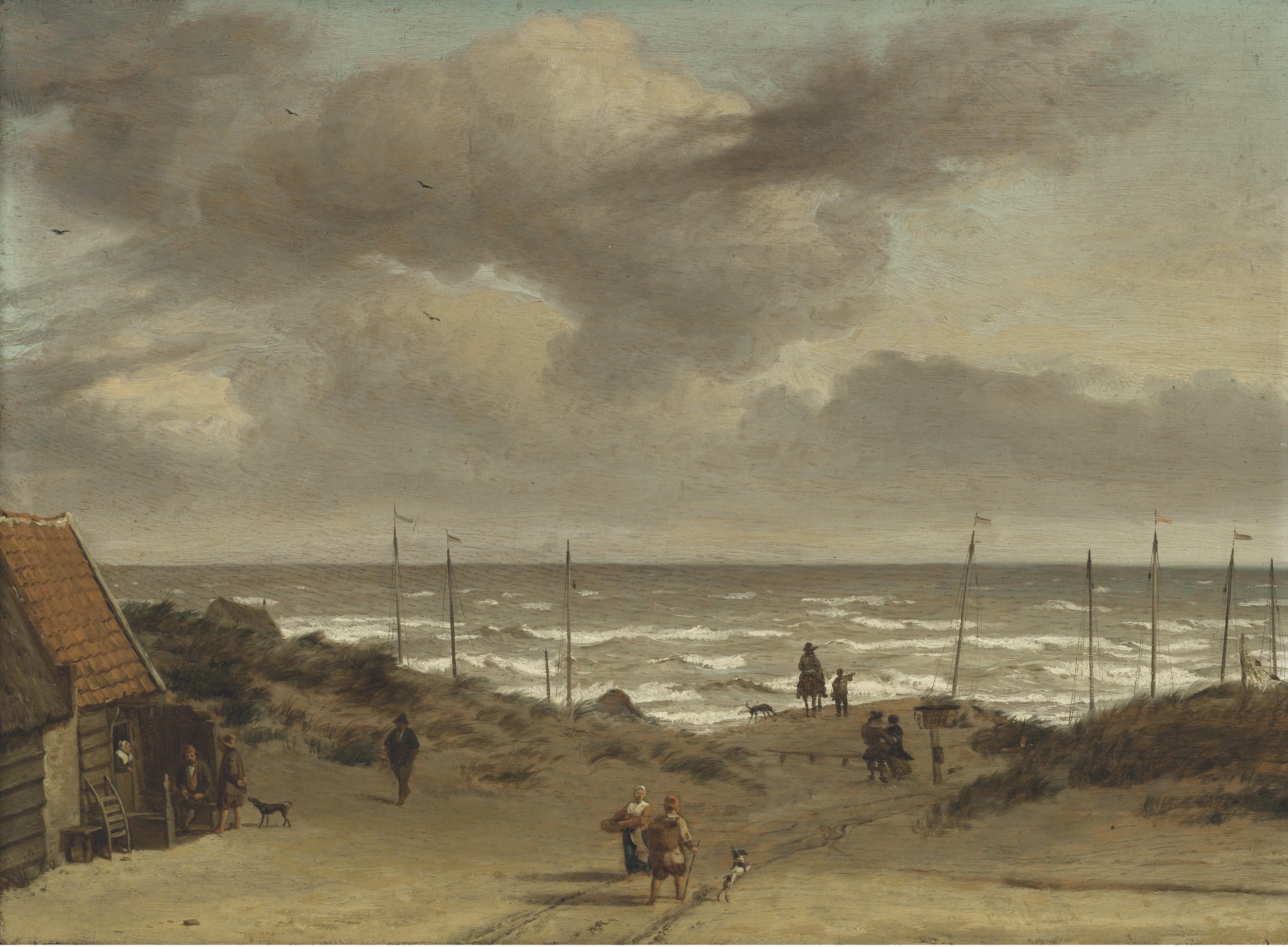 Adriaen Van De Velde - View from the Dunes out to Sea